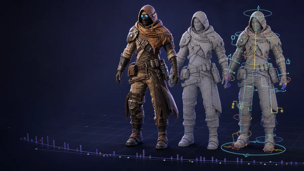 Character rigging production preview